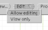 \begin{wrapfigure}{l}{3cm}
\mbox{\epsfig{file=allow-edit}}
\index{Edit menu@{\sf Edit} menu}
\end{wrapfigure}